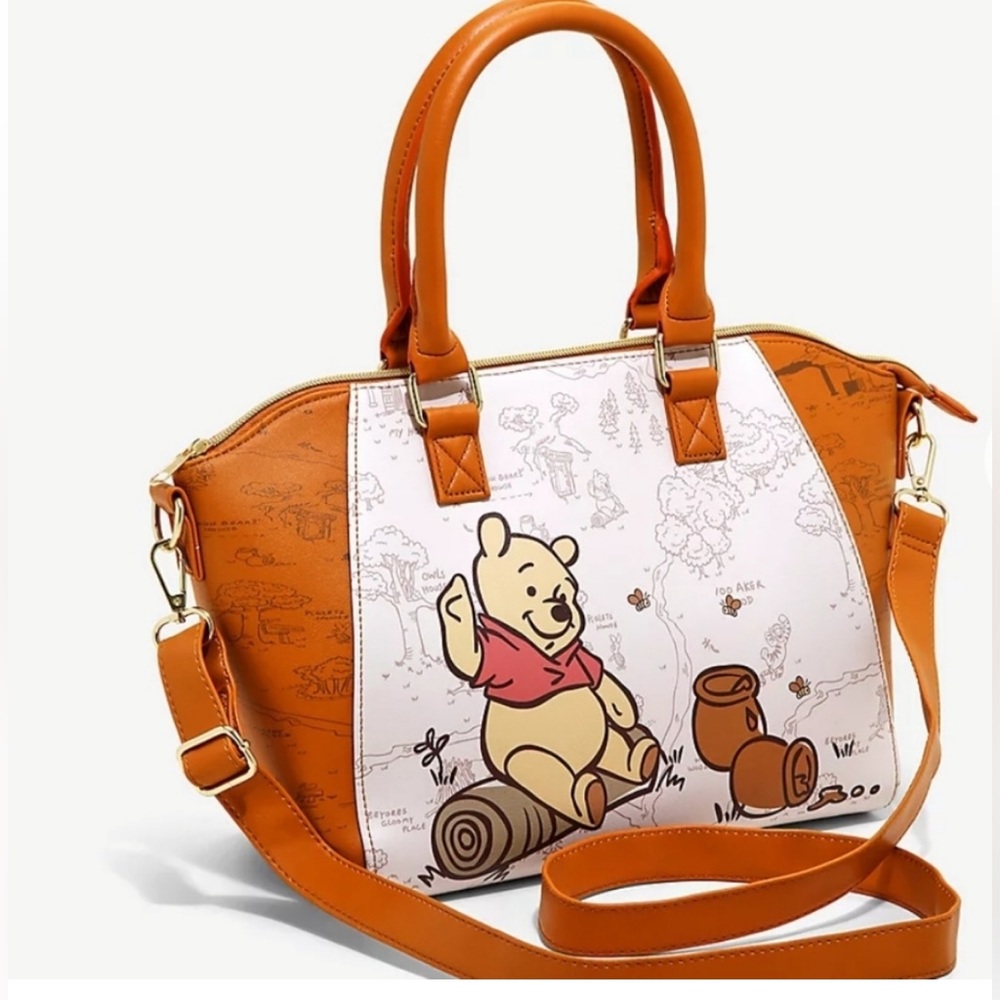 Loungefly Winnie the Pooh 100 acre wood satchel bag